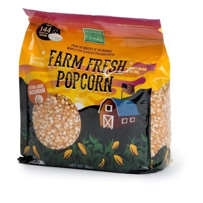 Extra Large Mushroom Popcorn Kernels - 6 lb of Large Mushroom Shaped Popcorn Kernels for Popping, Popcorn Popper Kernels for Whirley Pop Stovetop Popcorn Maker (by Wabash Valley Farms)
