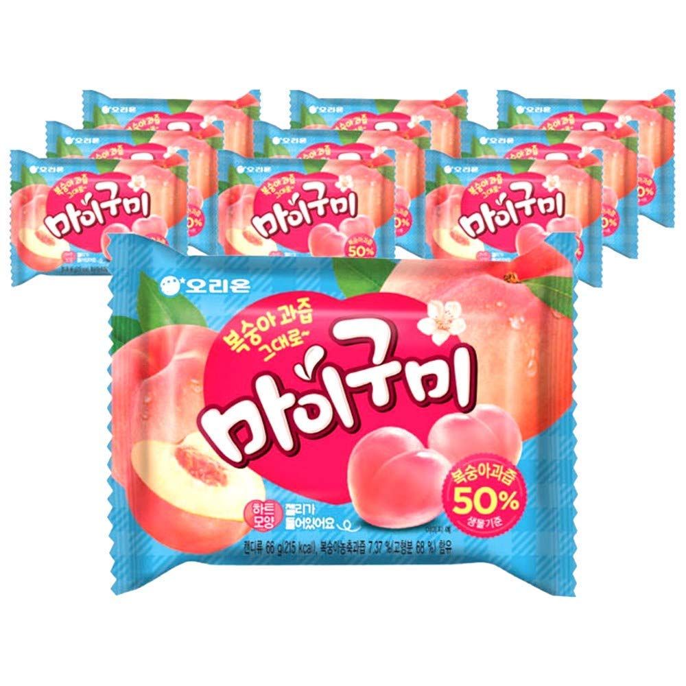Orion My Gummy Jelly Peach 66g (pack of 10)