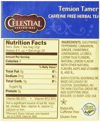 Celestial Seasonings Tension Tamer Herb Tea