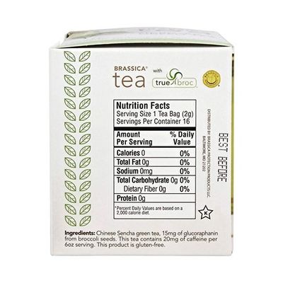 Brassica Tea Green Tea with truebroc, 16 Tea Bags