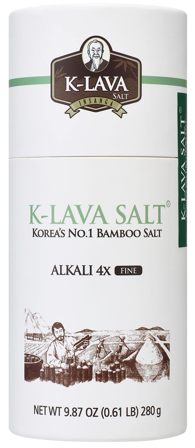 K-LAVA SALT-Korea&#39;s No.1 Bamboo Salt-Alkali 4x, Fine, 9.87 Ounce