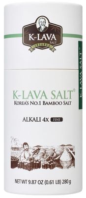 K-LAVA SALT-Korea&#39;s No.1 Bamboo Salt-Alkali 4x, Fine, 9.87 Ounce