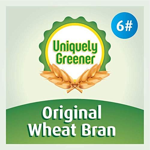 Uniquely Greener Wheat Bran (6 Pounds) - Non-GMO, Chemical-Free, All-Natural, Unprocessed Bran from Freshly Stone-Milled Wheat