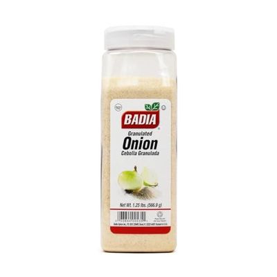 1.25 lb Bottle-Onion Granulated Powder/Cebolla Granulada en Polvo Kosher