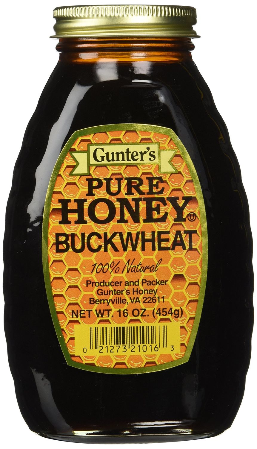 Gunter&#39;s Pure Buckwheat Honey, Buckwheat , 16 Ounce