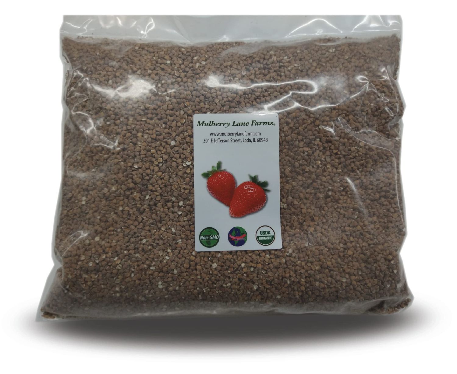 Kasha, Buckwheat, 5 Pounds Brown, Roasted, USDA Certified Organic, Non-GMO Bulk, Product of USA, Mulberry Lane Farms