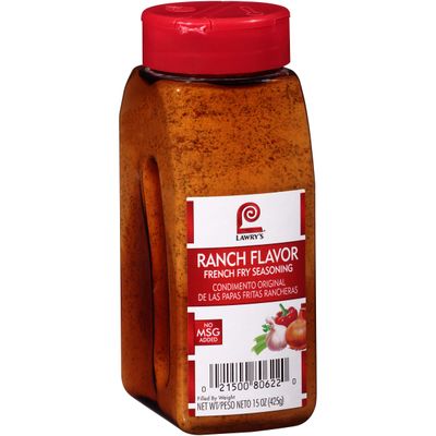 Lawry&#39;s Ranch Flavor French Fry Seasoning, 15 oz - One 15 Ounce Container of Ranch Flavor Seasoning for French Fries with a Bold Robust Flavor