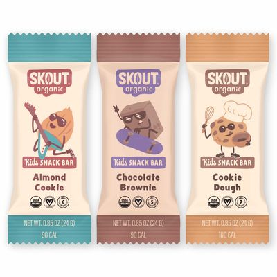 Skout Organic Dessert Inspired Kids Snack Bar Variety Pack (18 Pack) | Organic Kids Snack Bars | School Snacks &amp; Lunch Snacks | Vegan &amp; Paleo | Gluten, Dairy, Grain Free