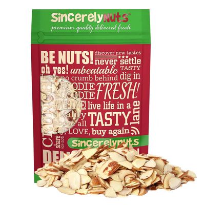 Sincerely Nuts - Raw Natural Sliced Almonds | 3 Lb. Bag | Delicious Guilt Free Snack | Low Calorie, Vegan, Gluten Free | Gourmet Kosher Food | Source of Fiber, Protein