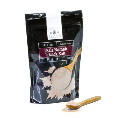 The Spice Lab Kala Namak Black Salt - Indian Himalayan Black Salt - 1 Pound - Vegan Kala Namak Salt - Natural Indian Black Salt Gluten Free - Vegan Tofu Scramble Seasoning Natural Egg Taste