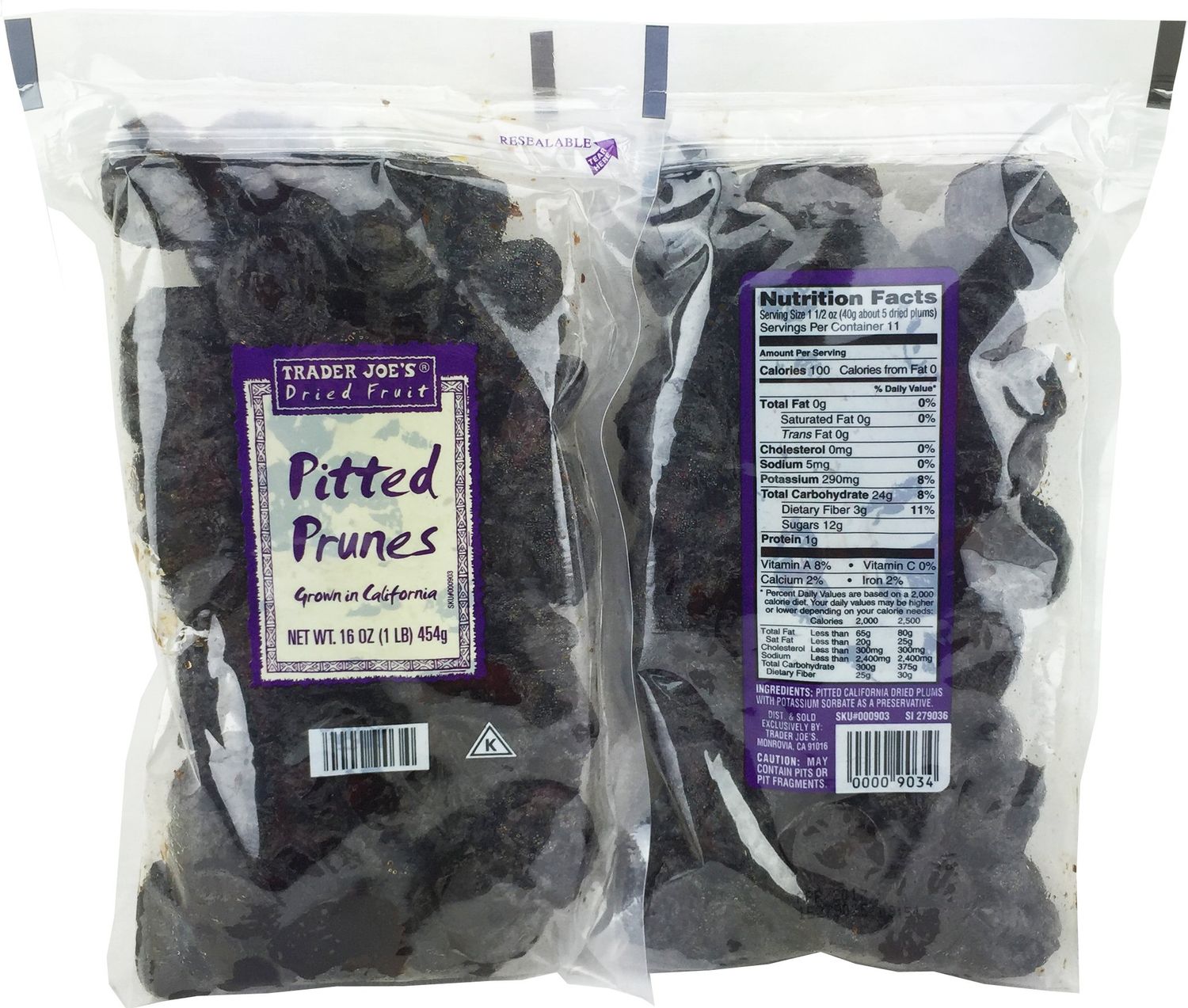 2 Pkg. Trader Joe&#39;s Pitted Prunes
