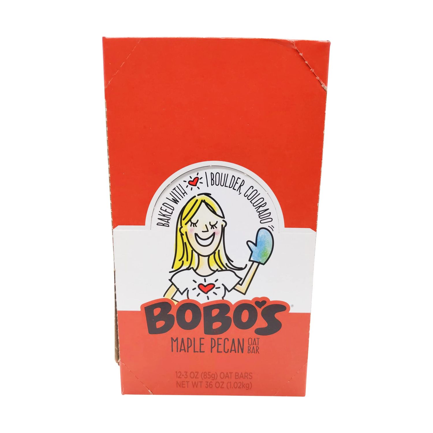 Bobo&#39;s Oat Bars, Maple Pecan, 3 oz Bar (12 Pack), Gluten Free Whole Grain Snack and Breakfast Bar