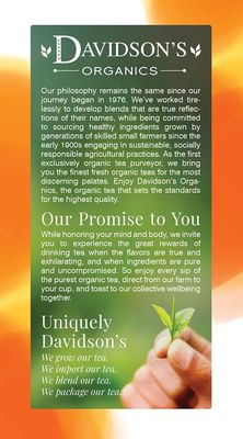Davidson's Organics, Spiced Pear, 25-count Tea Bags, Pack of 6
