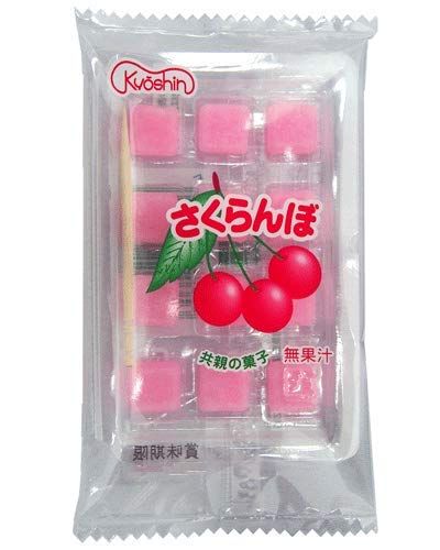 Kyoushin Cherry Mochiame 10 packages Japanese Famous Junk Food Snack Dagashi Ninjapo