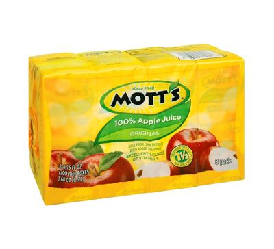 Mott&#39;s 100% Apple Juice Original 8 pk (Pack of 4)