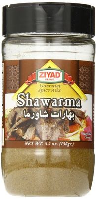 Ziyad Shaker Premium Shawarma Blend, Perfect for Beef or Chicken Shwarmas, No Additives, No MSG 5.5oz