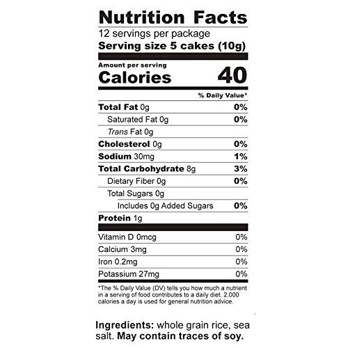 Only Kosher Candy Ultra-Thin Original Wholegrain Brown Gluten Free Rice Cakes Minis with Natural Ingredients | Kosher Certified Non-GMO, Pack of 3