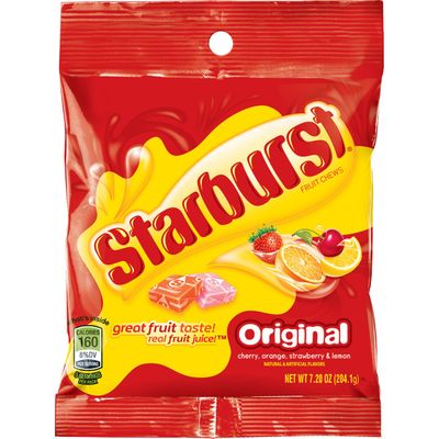 Starburst Original Fruit Chews Candy, 7.2 ounce (12 Bags)