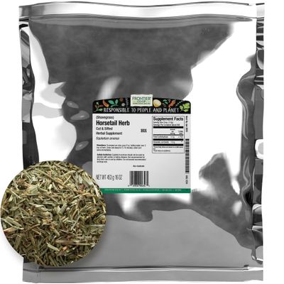 Frontier Co-op Horsetail Herb, 1lb Bulk Bag, Cut &amp; Sifted | Premium Dried Horsetail Grass | For Horsetail Tea and Herbal Use, Natural &amp; Kosher