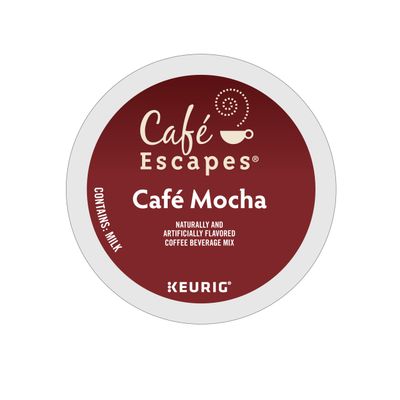 Cafe Escapes Cafe Mocha Keurig Single-Serve K-Cup Pods, 72 Count