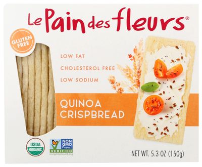 Le Pain Crispbread, 100% Organic, Quinoa, 4.41 Oz - Pack of 6