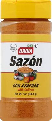 Badia Sazon With Saffron, 7 Oz