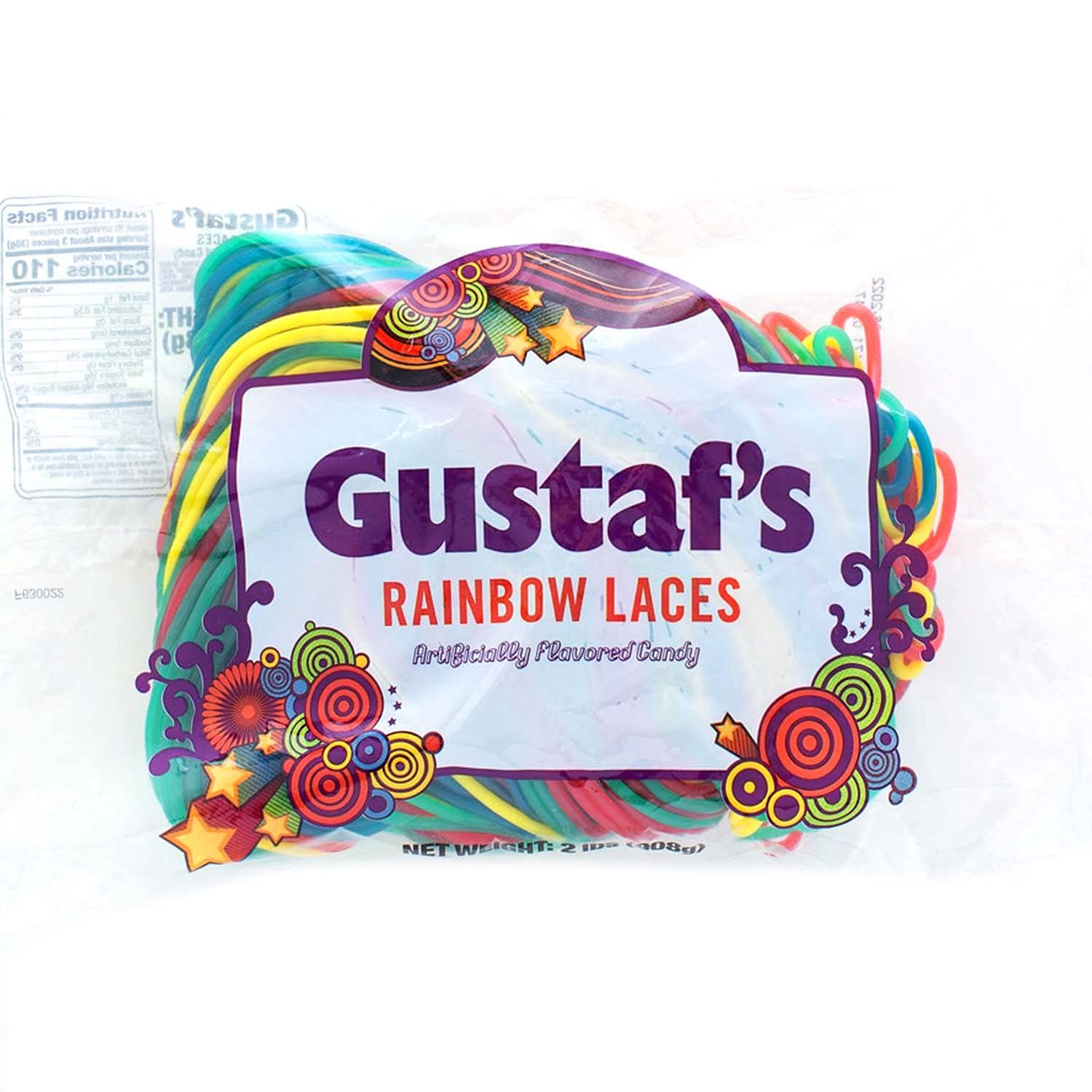 Gustaf&#39;s Rainbow Laces, 2-Pound Bags (Pack of 3)