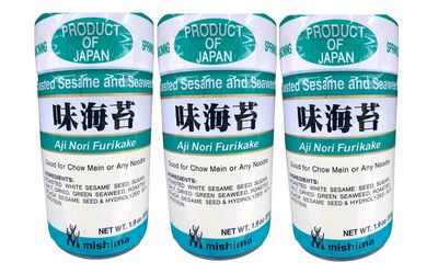 Mishima Aji Nori Furikake (Seasoned Mix), 1.09 Oz (Pack of 3 (1.09 oz x 3 Pack))
