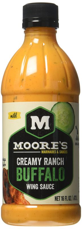 Moore Sauce Buffalo Wing Ranch,16 Fl Oz,Pack of 6