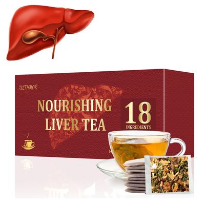 Premium Liver Detox Tea,30 Tea Bags /5.3 Oz, Nourishing Liver with 18 Natural Herb Ingredients, Traditional Chinese Liver Cleanse Tea, for Liver Detox &amp; Liver Protection Hebal Chinese Tea .