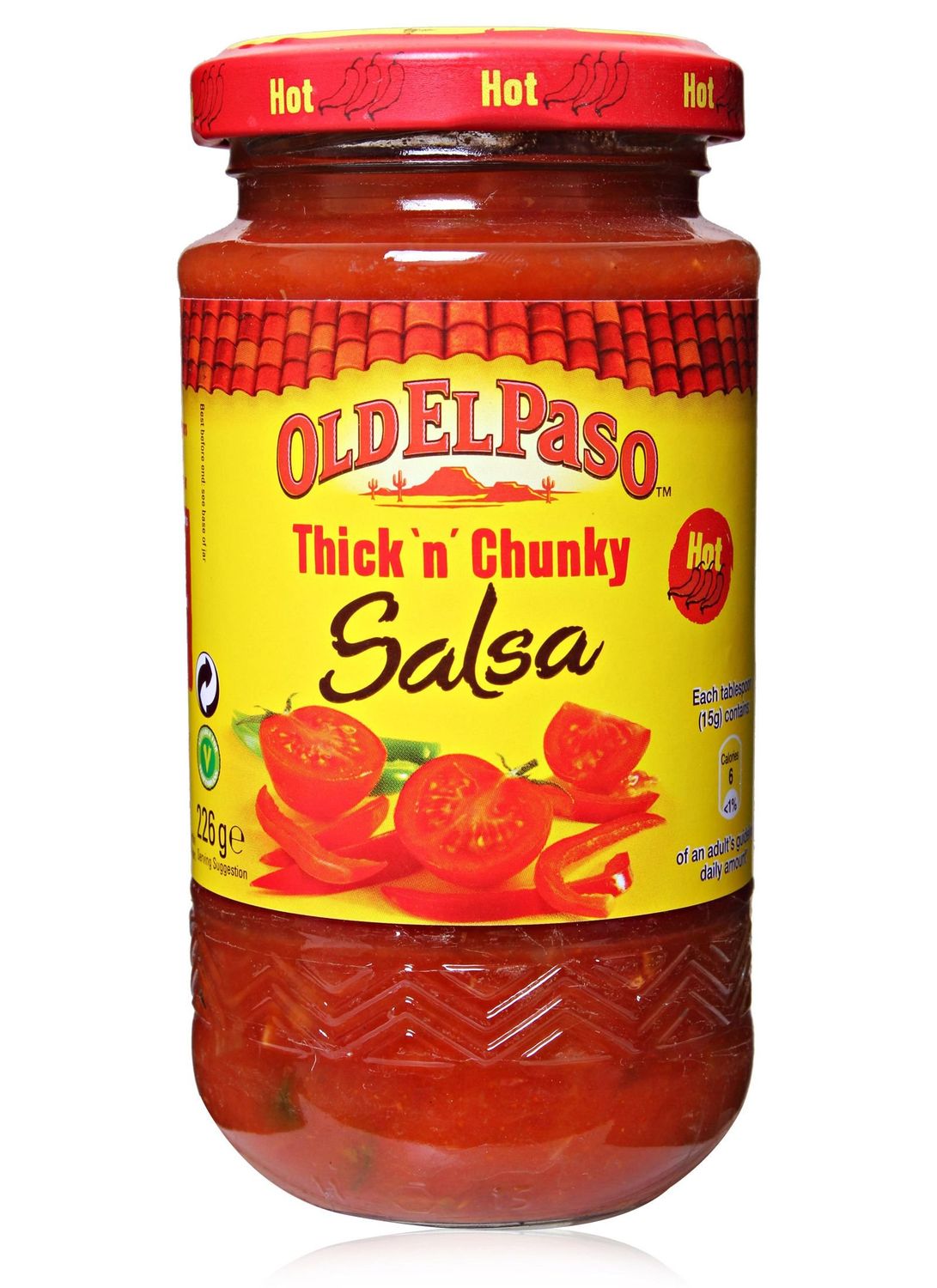 Old El Paso Thick &amp; Chunky Salsa Hot 226g