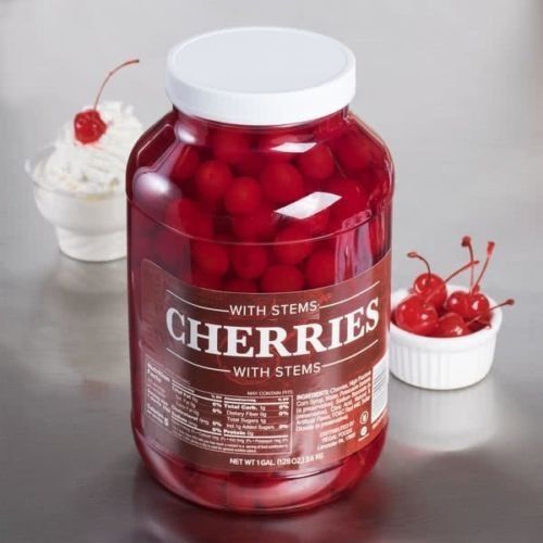 Original Maraschino Cherries with stems Gallon Size