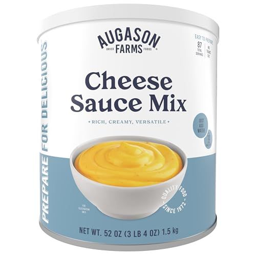 Augason Farms Cheese Sauce Mix Can, Emergency Food Supply, Everyday Meals, 87 Servings