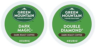 Green Mountain Coffee -- DARK MAGIC &amp; DOUBLE BLACK DIAMOND -- Extra Bold Variety Pack 48 K-Cups for Keurig Brewers