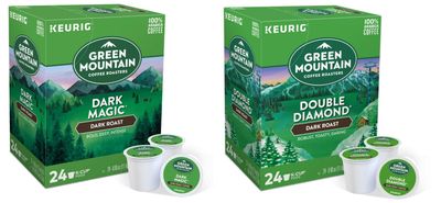 Green Mountain Coffee -- DARK MAGIC &amp; DOUBLE BLACK DIAMOND -- Extra Bold Variety Pack 48 K-Cups for Keurig Brewers