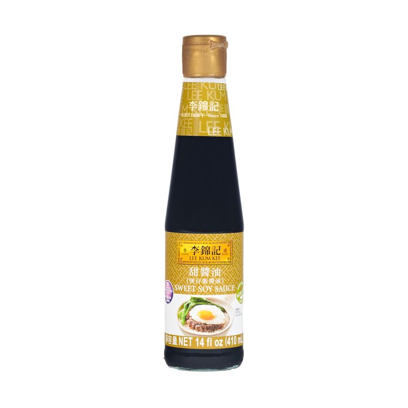 Lee Kum Kee Sweet Soy Sauce (14 Oz - 1 Pack), Vegan, Non-GM Soybeans, No Artifical Preservatives - Perfect for Clay Pot Rice, Stir-Fry Noodles, Dumplings, Dips, &amp; Rice Rolls