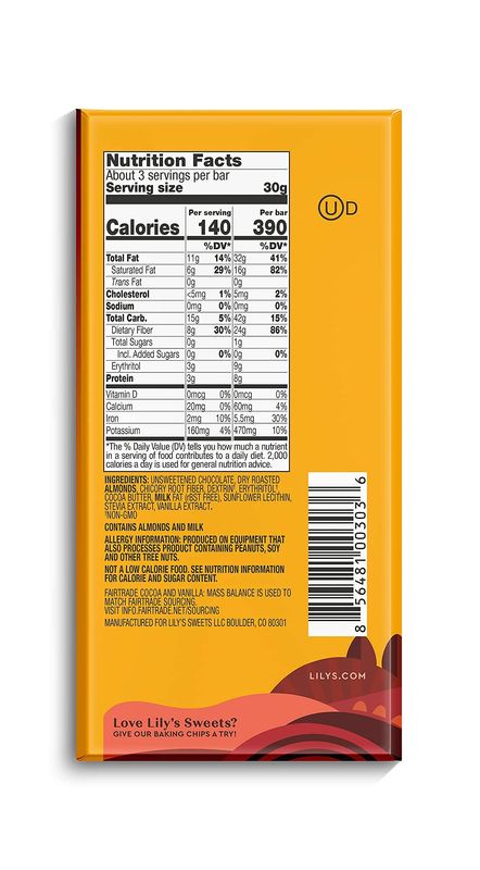 Lily's Chocolate Variety 6 Pack | Made with Stevia, No Added Sugar, Low- Carb, Keto Friendly | 6 Flavors, 1 Bar each | Sampler, Gift Set
