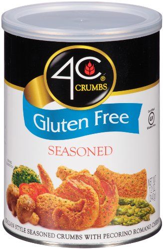 4C Premium Gluten Free Bread Crumbs, Seasoned 1 Pack, Regular &amp; Gluten Free, Flavorful Crispy Crunchy, Value Pack
