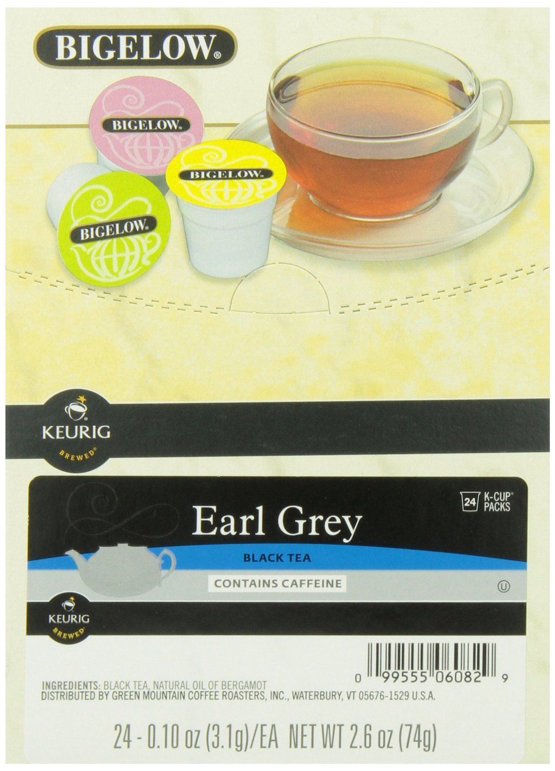 Bigelow K-Cup for Keurig Brewers, English Breakfast Tea , 24 Count (Pack of 4)