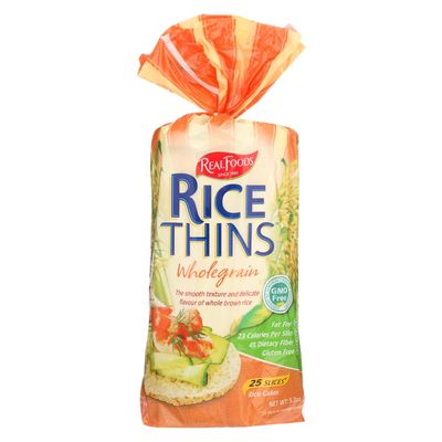 Whole Grain Rice Thins 5.30 Ounces (Case of 6)