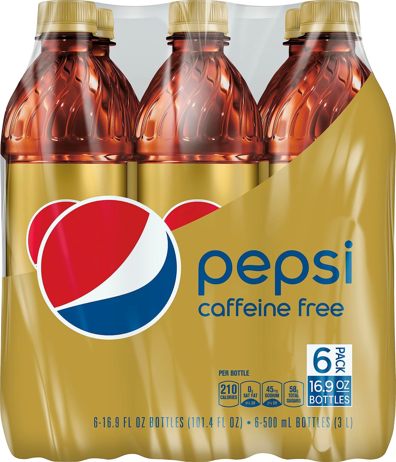 Pepsi Caffeine Free Bottles, 6 ct