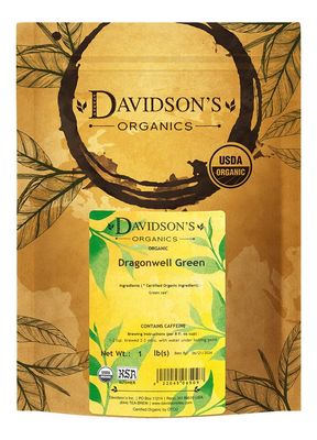 Davidson&#39;s Organics, Dragonwell Green, Loose Leaf Tea, 16-Ounce Bag (Packaging may vary)