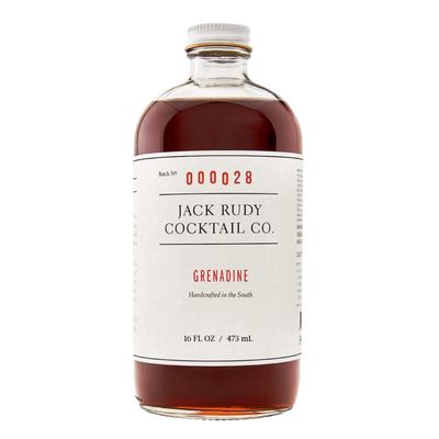 Jack Rudy Grenadine Cocktail Syrup | 16 fl oz | Handcrafted |