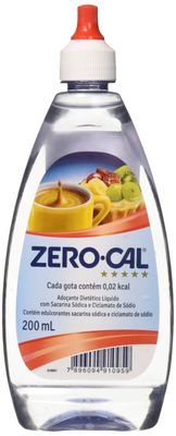 Zero Cal Sweetener Drops 6.6oz - Zero Cal Adoante Diettico Liquido 200ml (PACK OF 1)