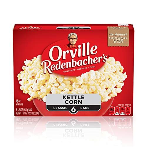 Orville Redenbacher&#39;s Kettle Corn Microwave Popcorn, 3.28 oz Classic Bag, 6 ct