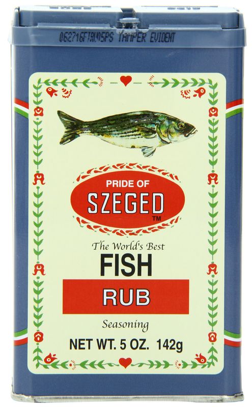 Szeged Fish Rub, 5-Ounce Tins (Pack of 6)