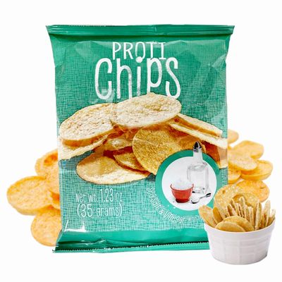 ProtiWise Sea Salt &amp; Vinegar Protein Chips | High Protein 14g, High Fiber | Gluten-Free, Low Calorie, Low Carb Snack | Guilt-Free Healthy Snacks | 7/Bags