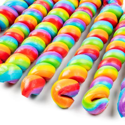 Large Rainbow Twisty Pops - 12 Pieces - Lollipop Party Favors