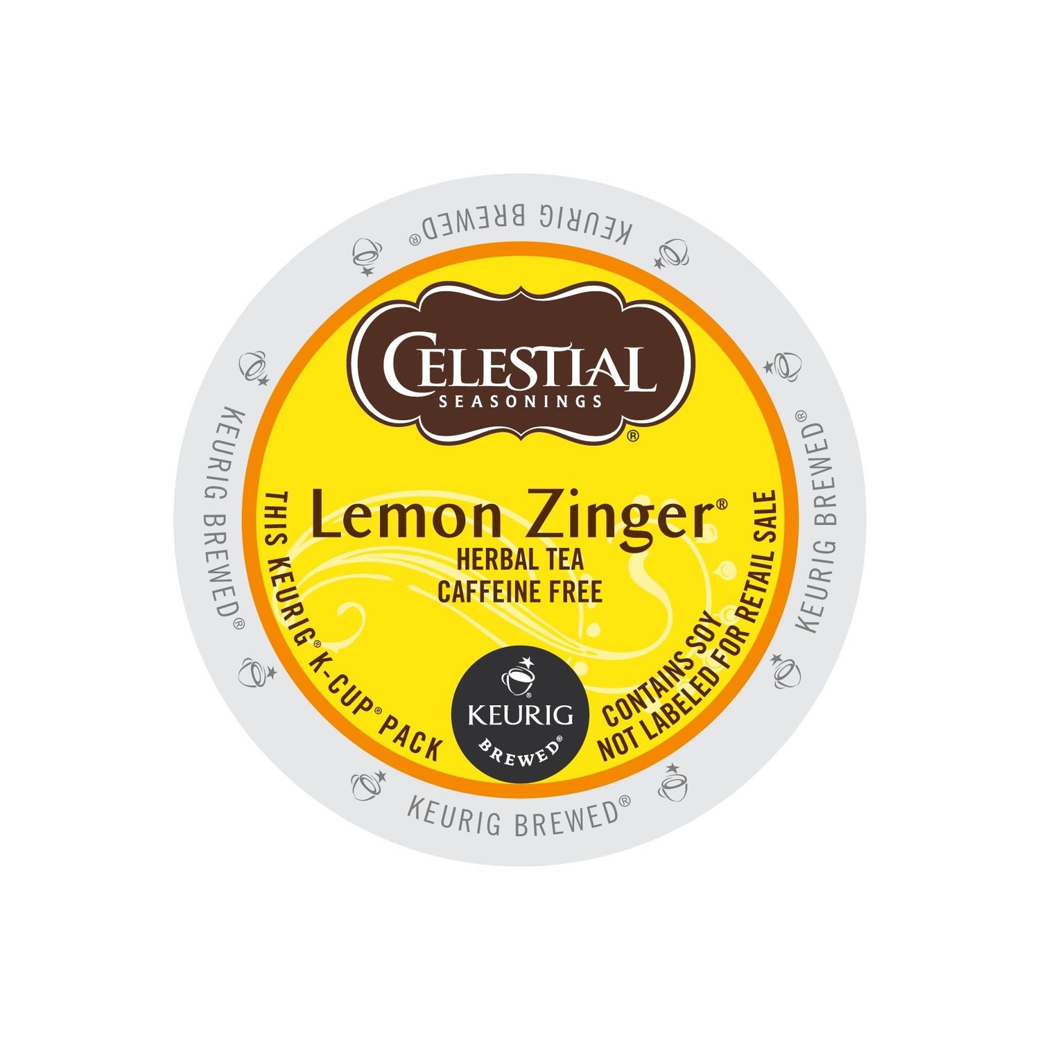 Celestial Seasonings Lemon Zinger Tea, 0.11 oz (12 count),Net Wt 1.3 oz (Pack of 6)
