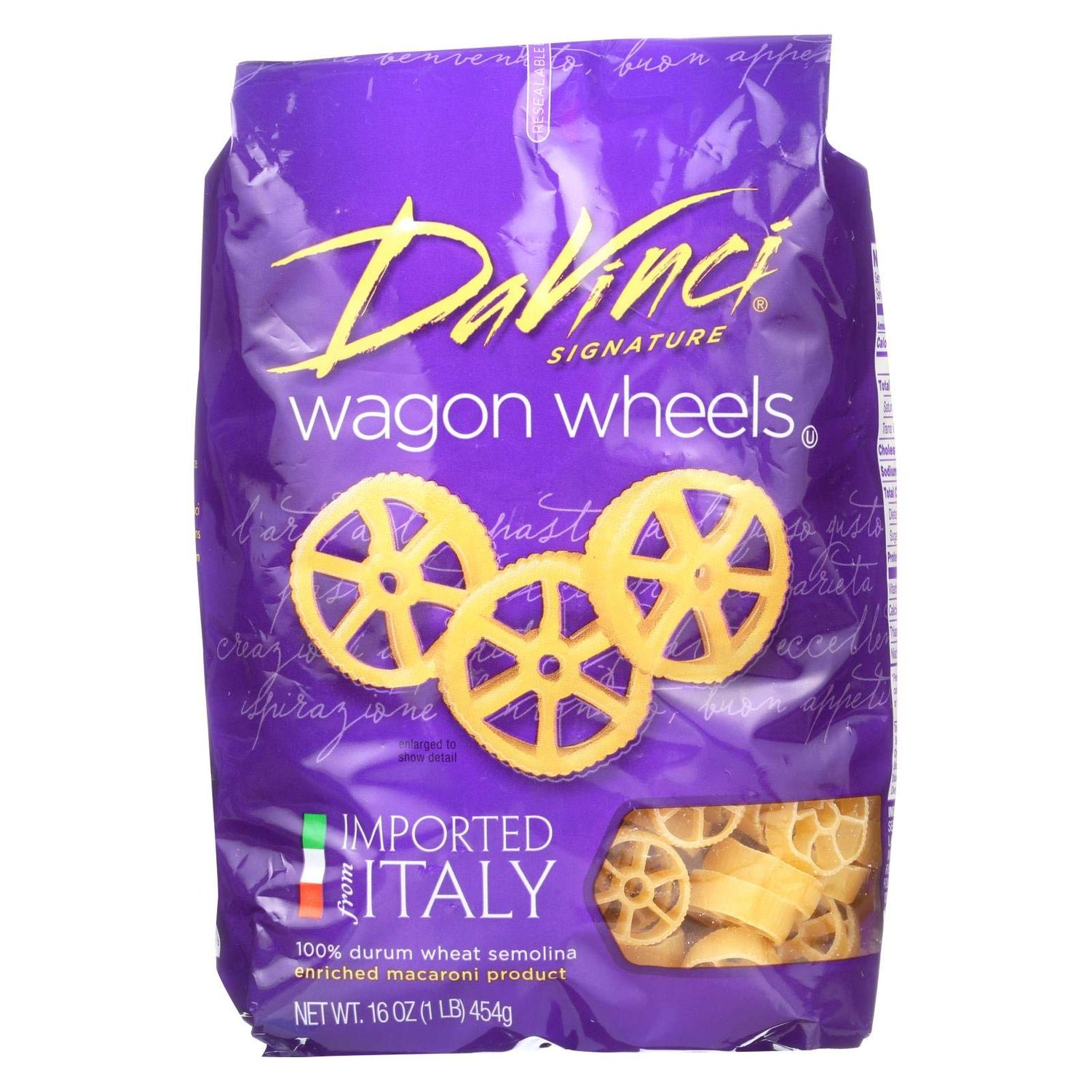 Davinci Pasta Wagon Wheels, 16 oz